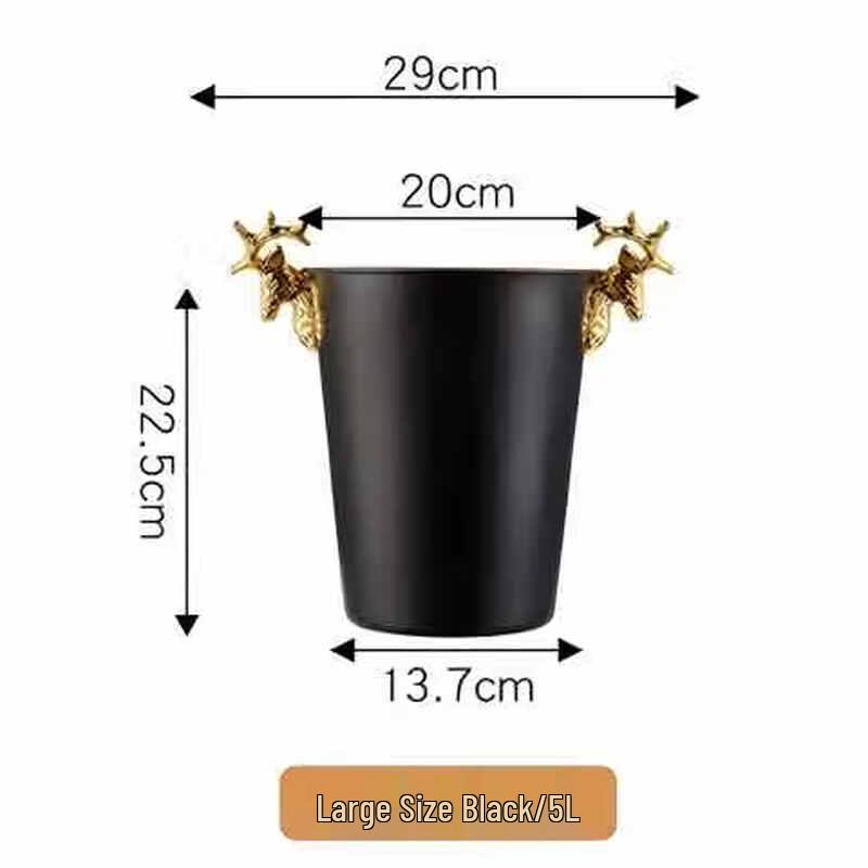 Deer Antler Stainless Steel Ice Bucket