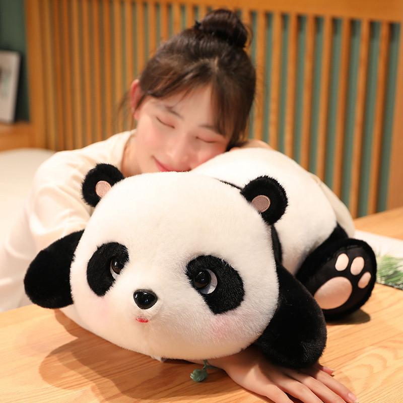 Panda Plush Toy Stuffed Animal Pillow With Soft Pp Cotton Girls Decor Bedroom