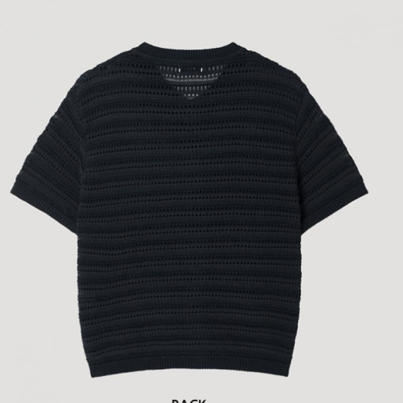 [She S miSS] Crochet Short Sleeve Knit Cardigan SSkcdp21010