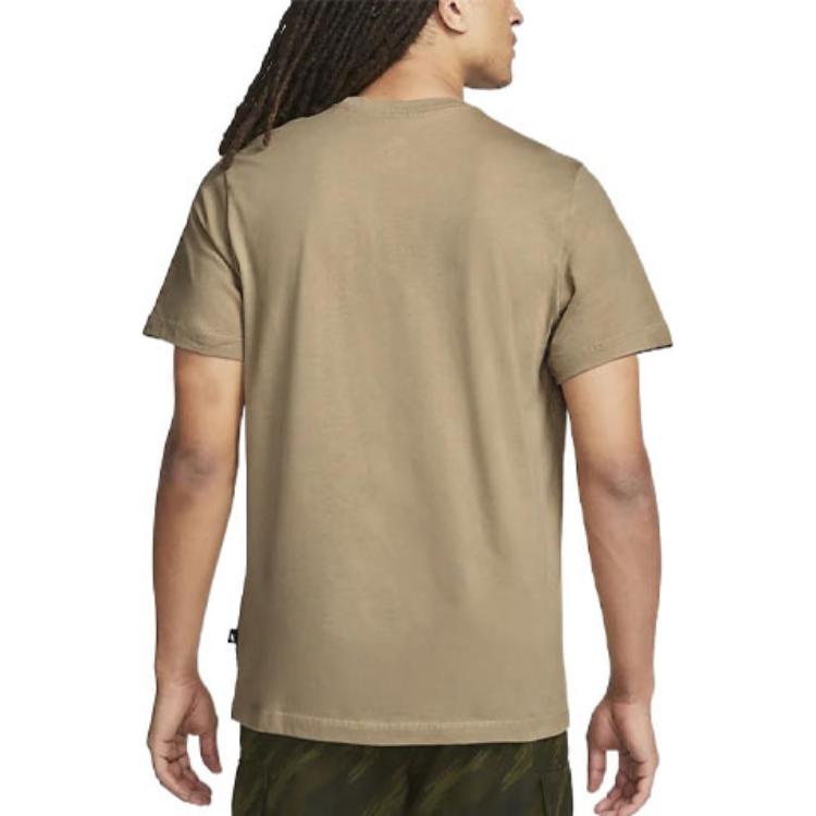 New Nike T Shirts Men's Khaki DR7991-247
