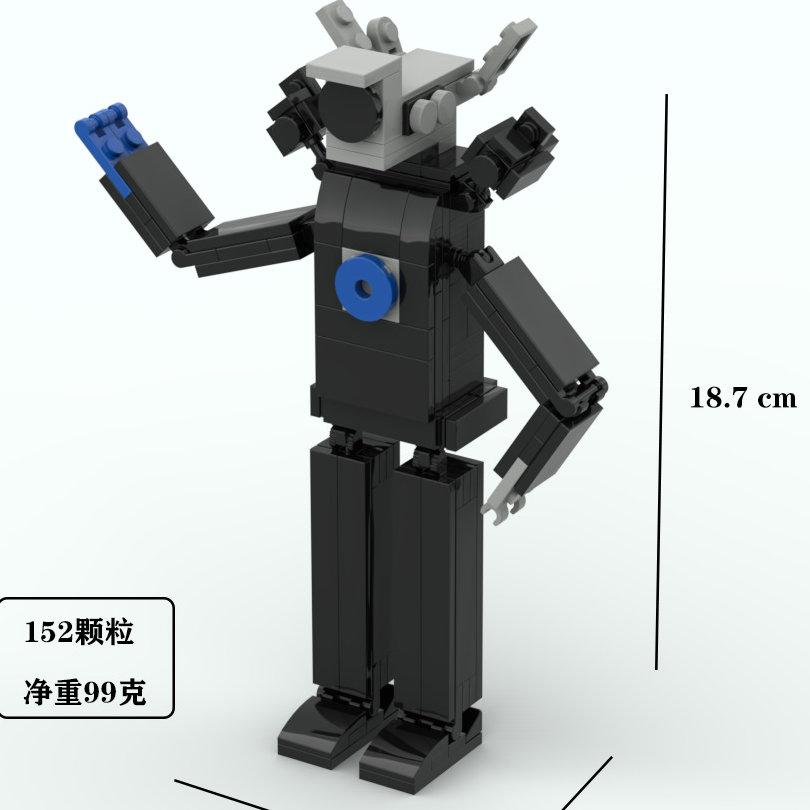 Skibidi Toilet Titan TV Man Speakerman Horror Game Bosses Camara Building Block Cartoon Doll Model Kids Birthday Halloween Gift