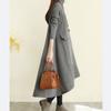 Primavera Otoño Invierno Nueva Moda Vestidos Mujer Casual Elegante Vintage Talla Grande Suelto Oficina Manga Larga Midi Largo Maxi Vestido M-2XL