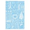 9 Pieces Christmas Window Stickers Double-Sided Static Clings Decorations Santa Claus And Snowflake Decoration For Wall Door