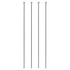 Uxcell 4-Pack Straight Ejector Pins, 4mm Shank Diameter, Round Tip Punch, 30cm Length, Pin Punch, Nail Removal Tool, GCR15, for Machinery and Home