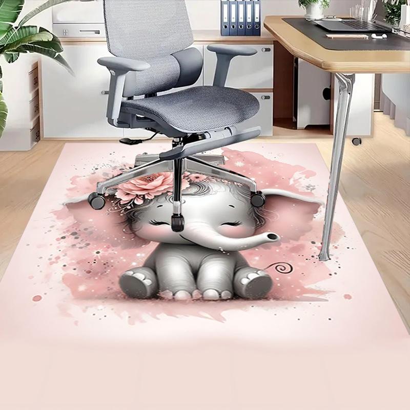 1pc Elephant Carpet Office Rug Outdoor Mat Home Decor Area Carpet Festival Gift Office desk chair carpet