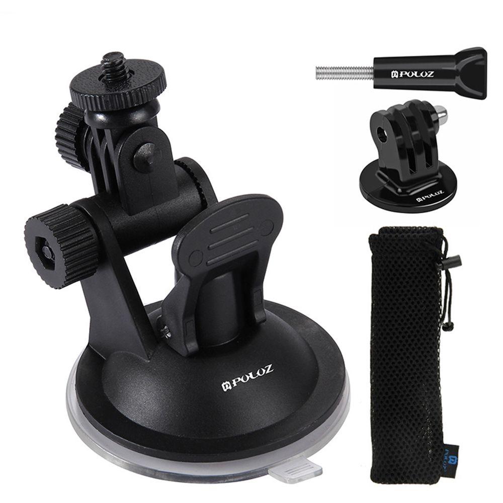 PULUZ Suction Cup Mount Car Action Camera Bracket Adjustable Vehicle Window Windshield Mount Holder For GoPro Hero For DJI OSMO