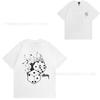 [2] American trendy brand short-sleeved t-shirt black and white collection printed short-sleeved t-shirt casual couple men and women of the same style