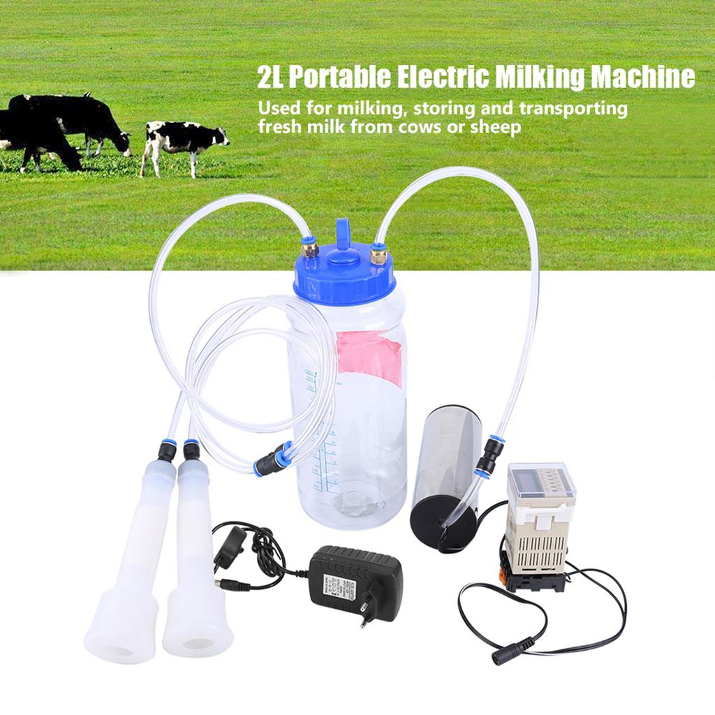 2L Portable Electric Milking Machine with Pulse Controller for Cow Sheep
