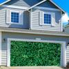 Leowefowa 16x7ft Green Leaves Garage Door Cover Grass Backdrop Greenery Circle Backdrop Stand Yard Garage Background Decoration Cover Outdoor