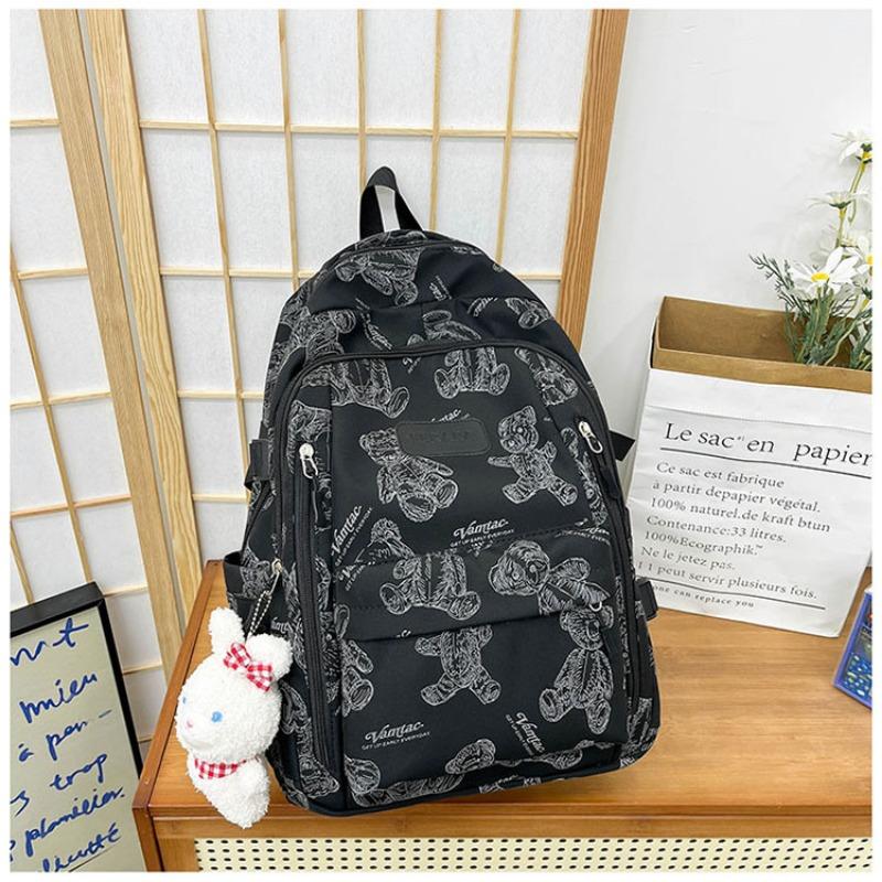 Der neue Schulranzen ist hochwertig, frisch und süß, niedlicher Bärenrucksack, leichter und großvolumiger Rucksack für Junior- und Highschool-Schüler.