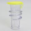 2Pcs Clear Plastic Screw Top Juice Squeezer Lemon Squeezer Kitchen Tool Manual Juice Extractors for Drink Cooking