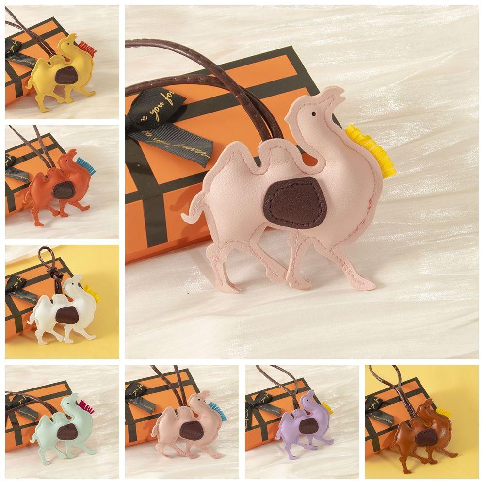 Cartoon PU Leder Anhänger PU Leder Taschenanhänger Mehrfarbig Kamel Schlüsselanhänger Taschenanhänger