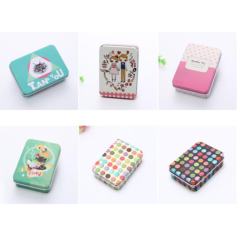 Cartoon Tin Box Sealed Jar Packing Box Jewelry Candy Storage Cans Coin Gift Box