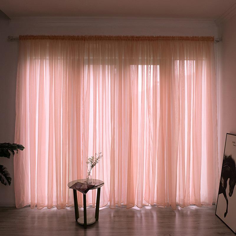1 pezzo Eleganti Tende Moderne in Tulle per Soggiorno Camera da Letto Cucina Tende Trasparenti con Foglie Verdi per Finestra Tende in Tulle Drappeggi