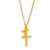 Double Cross Pendant Necklace Two Style Religious Inspired Jewelry