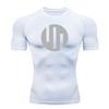 Running T-shirt Short Sleeve White Compression Shirt Men's Gym Exercise Quick Dry Sun Protection Sportswear Muscle Shirt 4XL
