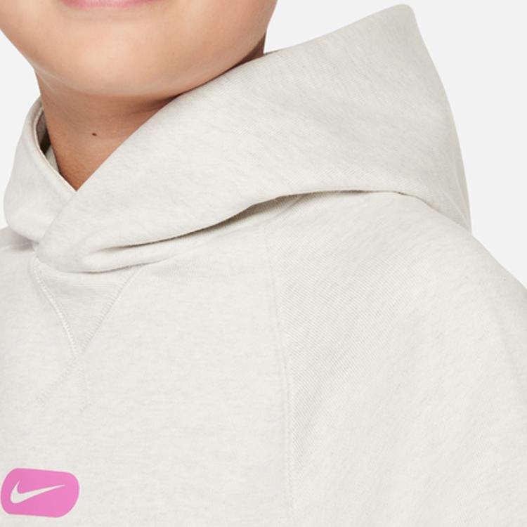Nike Solid Logo Knit Training Hoodie Kids hoodies Light-Bone DX5374-072
