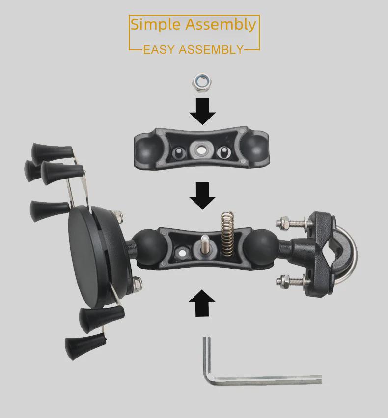 Universal Shockproof Mobile Phone Holder for Electric Cars & Motorcycles