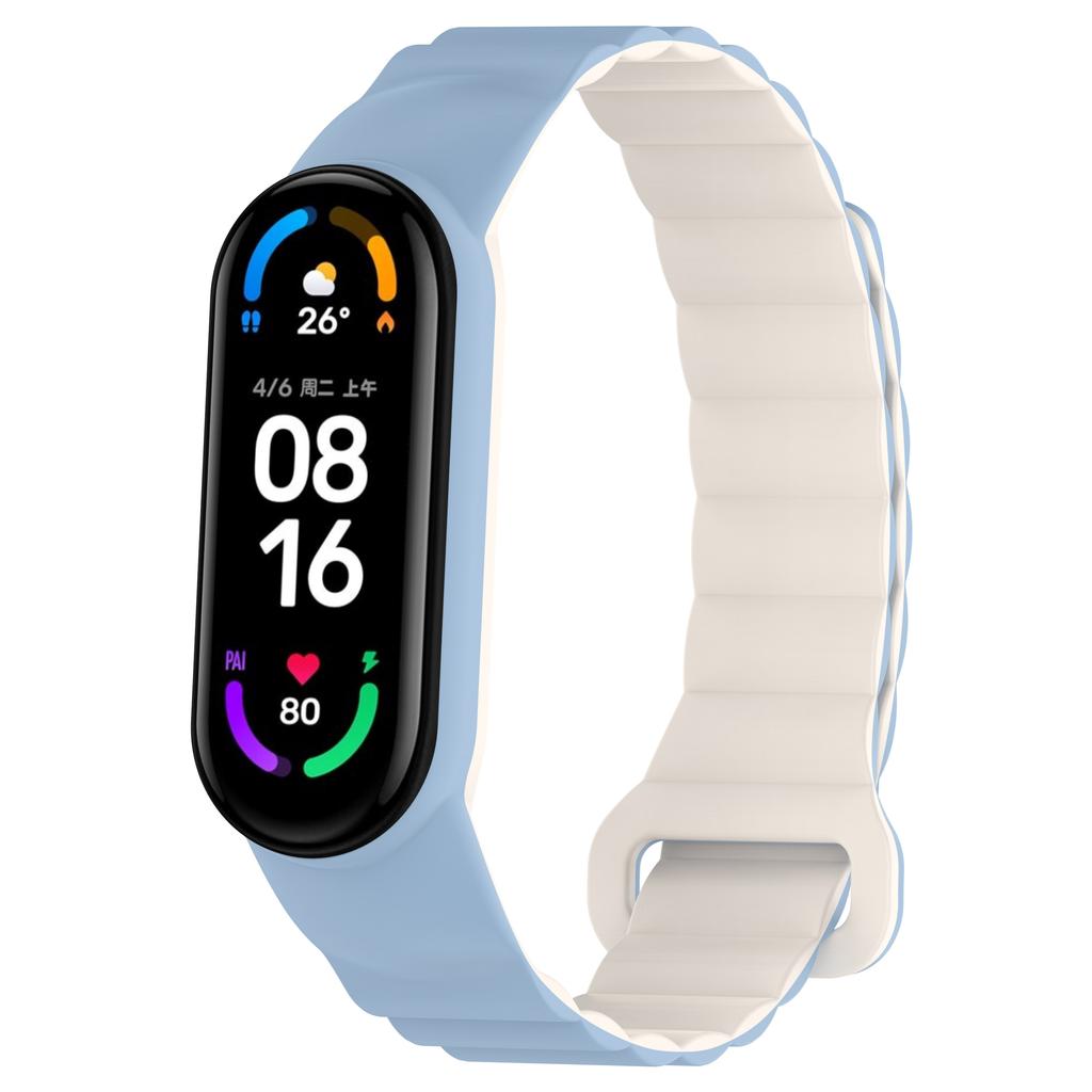 Silicone Magnetic Loop Strap For Xiaomi Mi Band 10 9 8 7 6 5 4 3 Bracelet Wristband Correa for Mi Band 8 9 Mi band 10 Belt strap