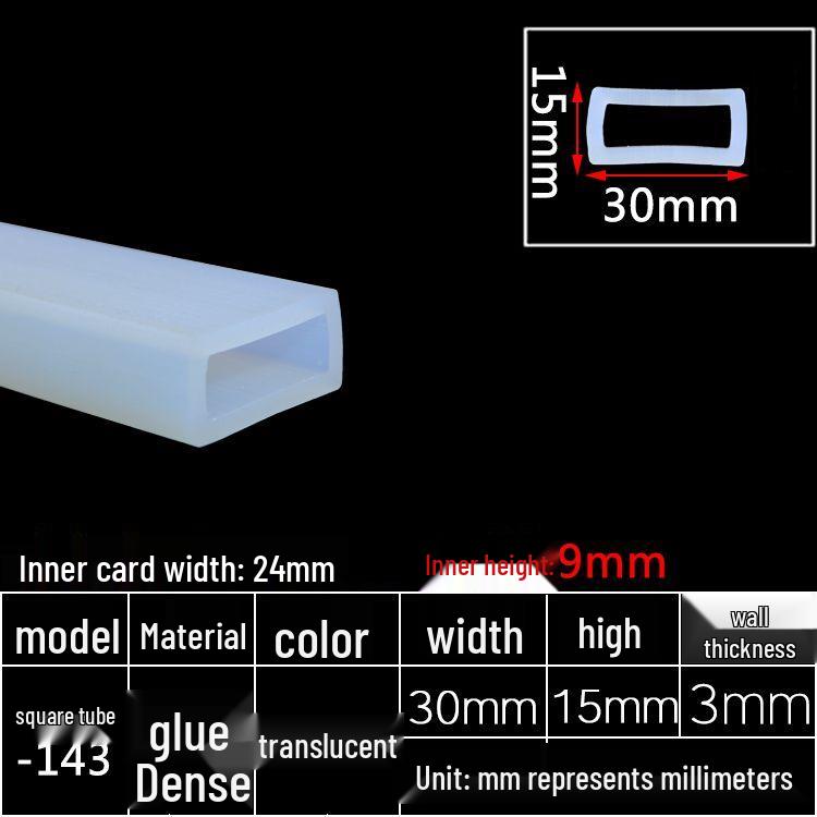 High-Temperature Resistant Silicone Square Tubing: Durable, Customizable, Aging-Resistant Rubber Sheath and Hollow Sealing Strip.