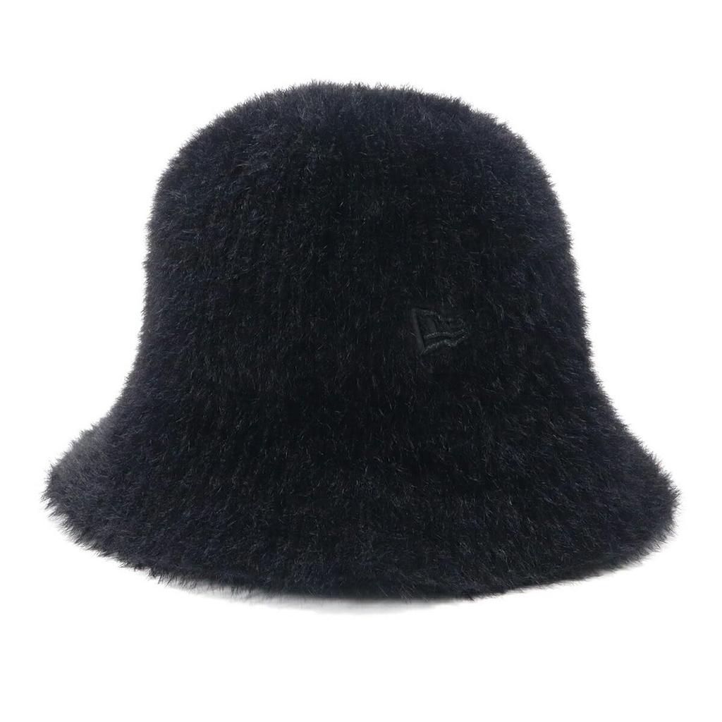 [New Era] Explorer Bucket Hat, Loose and Fluffy, Black, ML, EXPLORER SB SHAGGY KH F AND S BLK