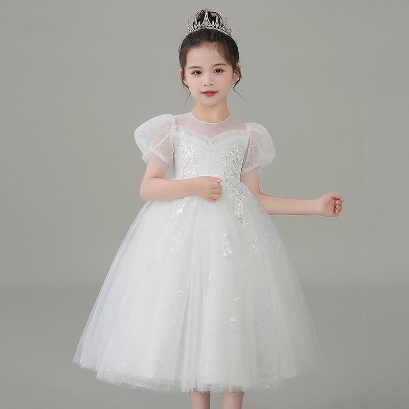 Sommer Mädchen Langes Prinzessin Hochzeits- und Abendkleid