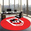 St George Illawarra Dragons (5) Round Office Rug Decorative Floor Rug for Office Bedroom Living Room and Home Space