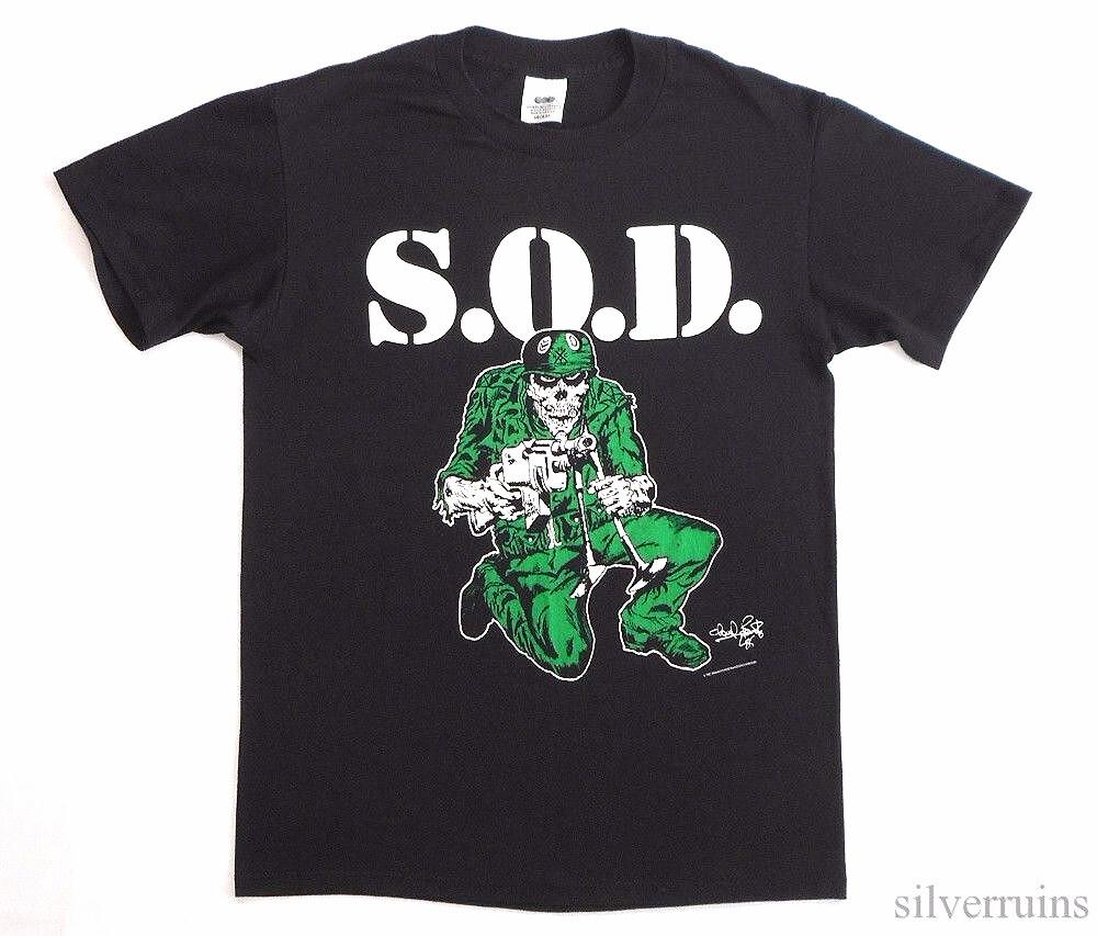Vtg 1987 Stormtroopers Of Death Band Short Sleeve Black S-5XL Shirt TT497 Unisex T-Shirt S