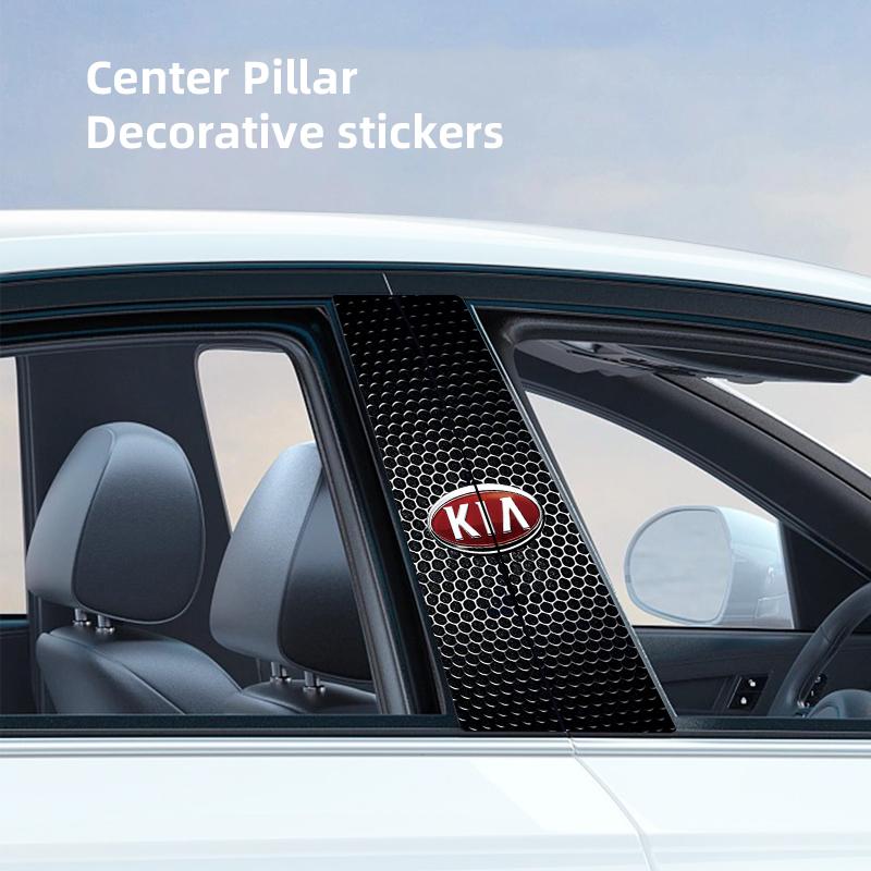 MTDY7 2 PCS Car B Pillar Sticker Car Center Pillar Decoration Decal for Kia Sportage Ceed Picanto Rio ProCeed Niro 5 3 4 K7 K5 K8 K3 R