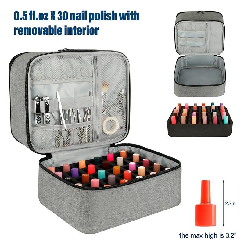 INS Manicure Set Carrying Bag Double Nail Polish Storage Bag Home Use Professional Salon Quality Beginner Friendly Storage Bag