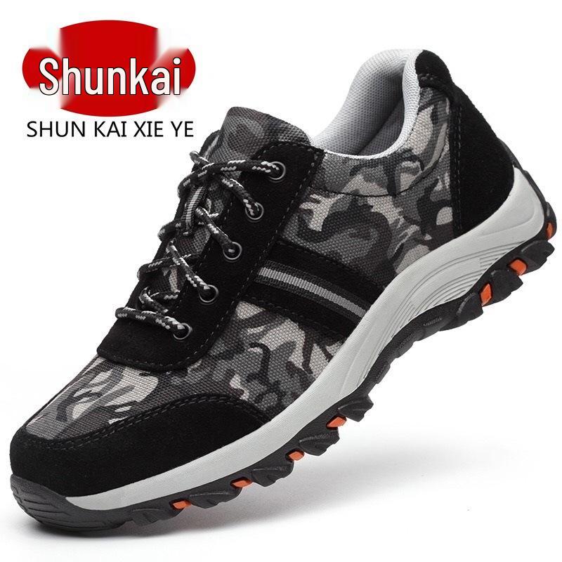 

Камуфляжні захисні черевики зі сталевим підноском: Робоче взуття Anti-Smash, Anti-Puncture, Легке та Ізольоване для Електриків.