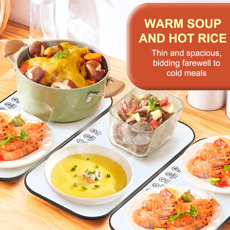 Wielofunkcyjna Elektryczna Taca Podgrzewająca Jedzenie Stała Temperatura Ciepły Talerz Szybkie Ogrzewanie Pełnej Powierzchni Ciepłe Potrawy