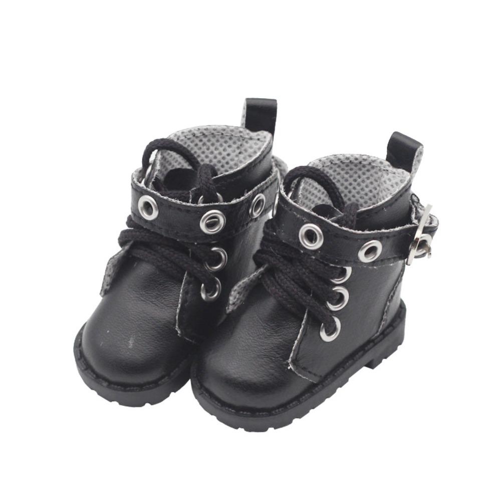 1 Paar leichte Puppen-PU-Lederschuhe PU-Leder 20cm Puppen-Lederstiefel DIY-Puppe