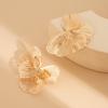 Creative Chic Petal Flower Stud Earrings for Women Wed Bridal Piercing Earring Daily Jewelry Gifts