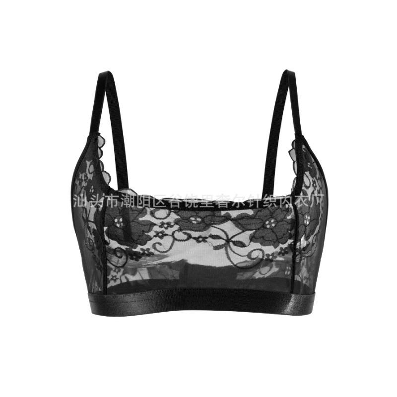 Women S Sexy Lace Wireless Push Up Bra Three Quarter Cup Thin Mold Cup Lingerie
