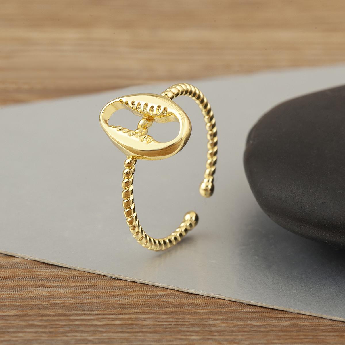 

Nidin New Trendy Bird/Starfish Shape Copper Open Ring Adjustable For Women Men Irregular Geometric Finger Jewelry Accessories resizable
