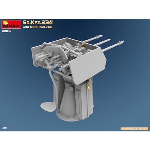 Miniart 1/35 Sd.Kfz.234 w/MG151 Drilling Plastic Model MA40014 (Combat Vehicle)
