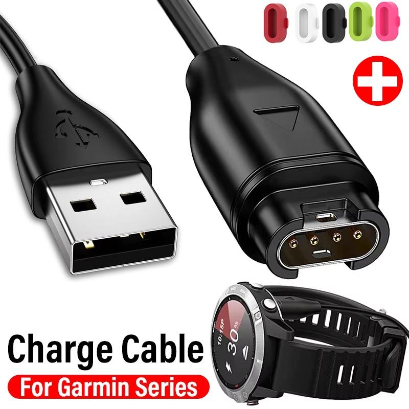 Portable USB Charger Cord For Garmin Watch Fenix 7 7S 7X 6 6S 6X 5 5X 5S Forerunner 945 935 245 255 Charger Dock With Dust Plug