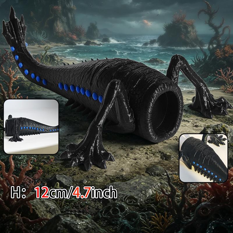 New 3d Printed Subnautic-a Flexible Articulated Fidget Model Leviathan Sea Eater Monster Bloop Sea Monster Figure EL Gran Maja