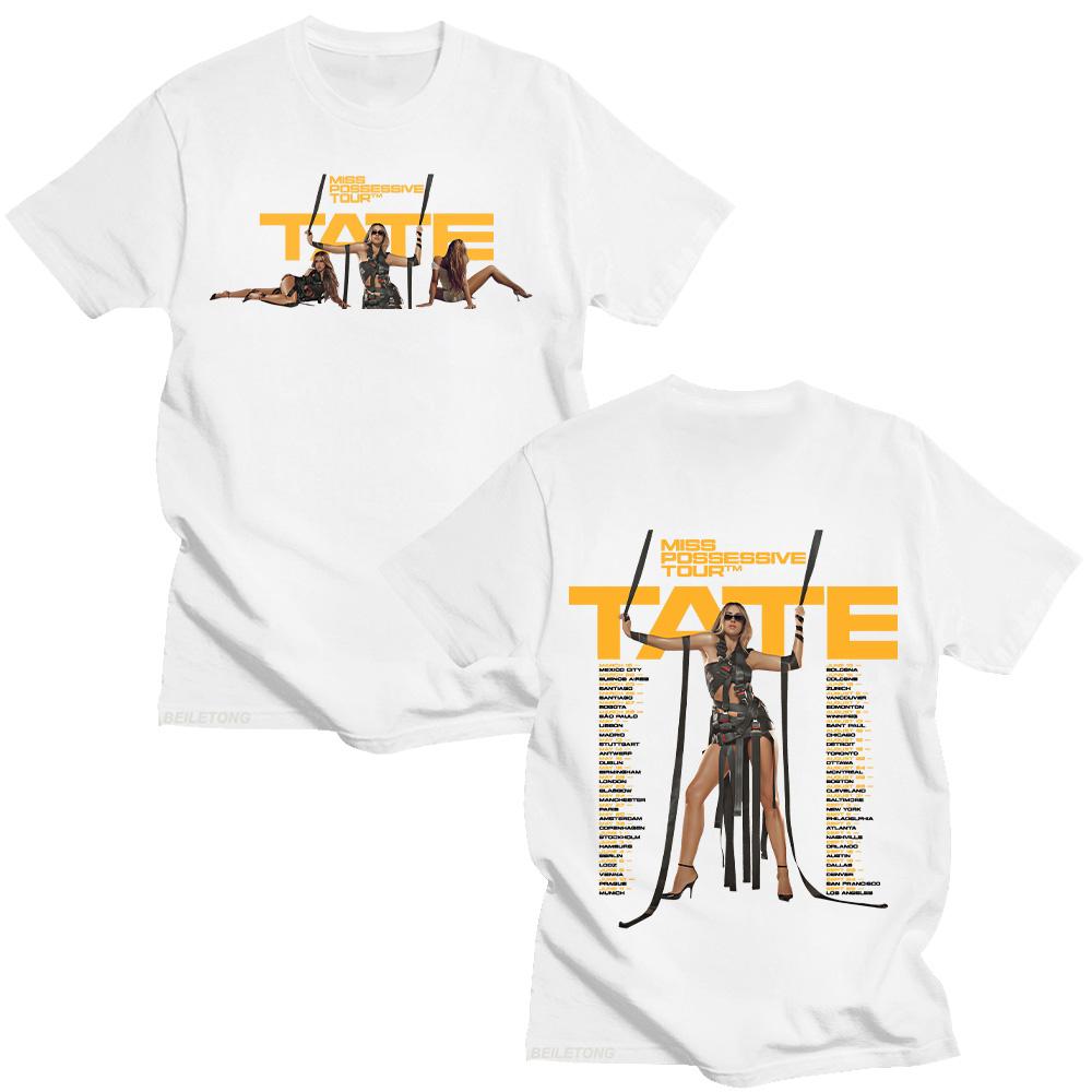 Tate McRae Miss Possessive Tour 2025 T-Shirts Unisex Harajuku O-Neck Short Sleeve TShirts Cotton Casual Tee Fashion Creative Top