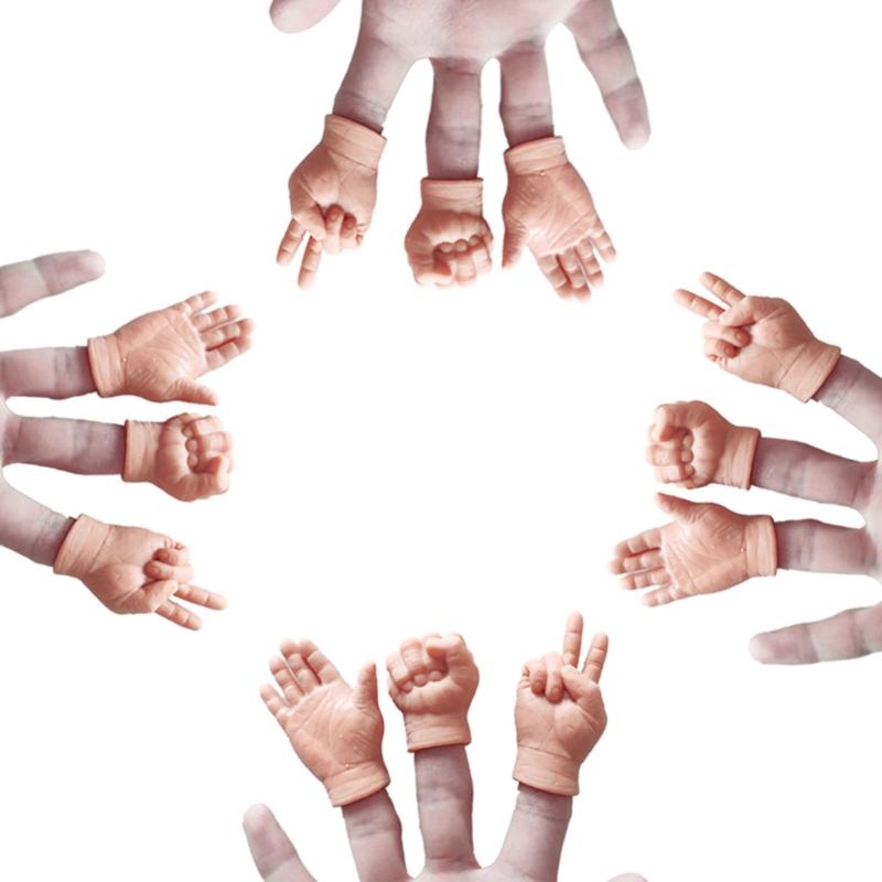 Cats Little Hand for Fun Finger Puppets for Cats, Human Small Hand for Cats