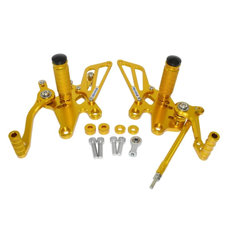 Motorbike Adjustable Driver Rear Sets Rearset Footrest Foot Rest Pegs For Kawasaki Ninja 250R EX 250 R 2008 2009 2010 2011 2012