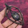 Tree Of Life Copper Stichtite Gemstone Pendant Rainbow Moonstone Pendant Copper Wire Wrapped Pendant