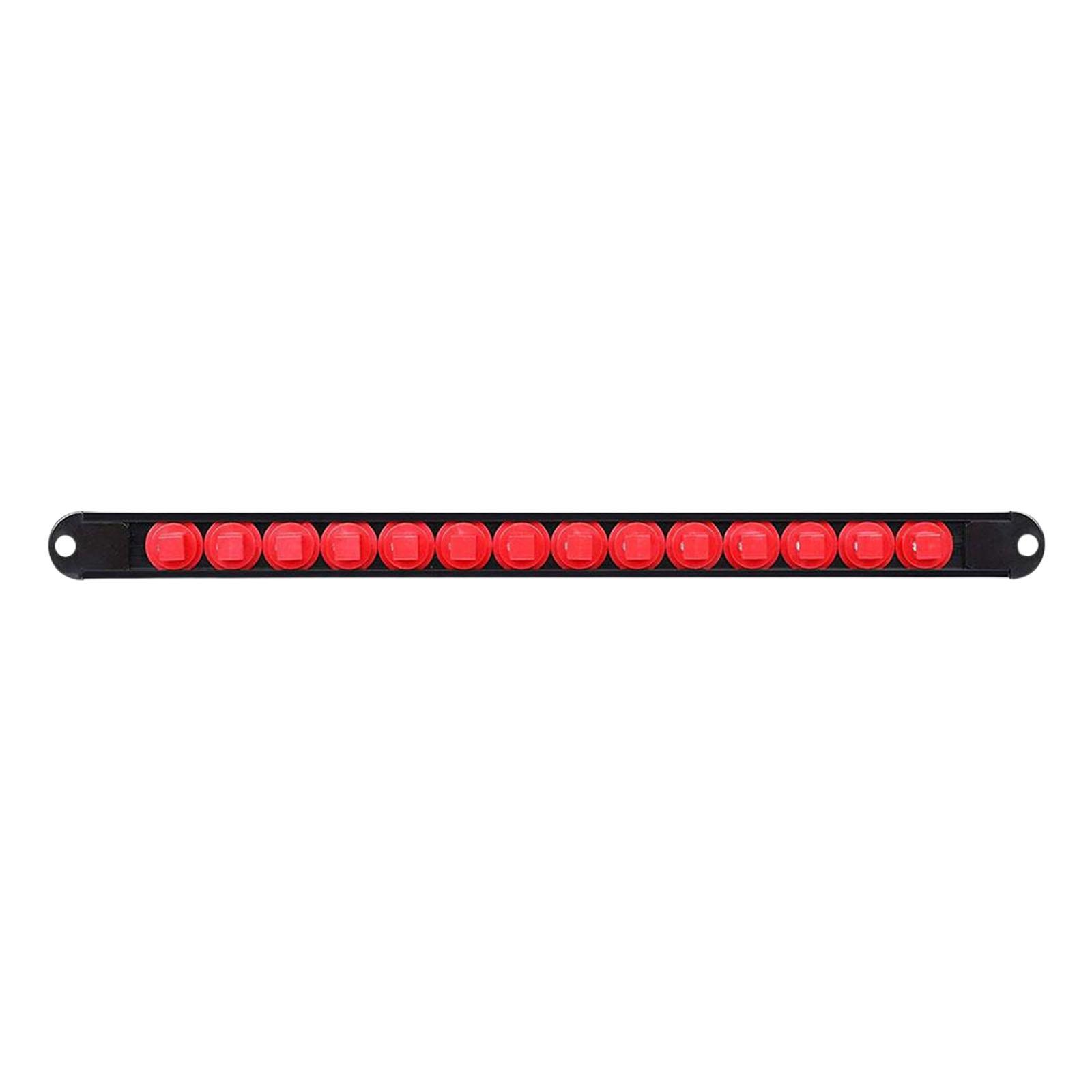 

Detachable End Cap Socket Holder ABS Plastic Storage Solution For Mechanics Workshop Garage Tool Management
