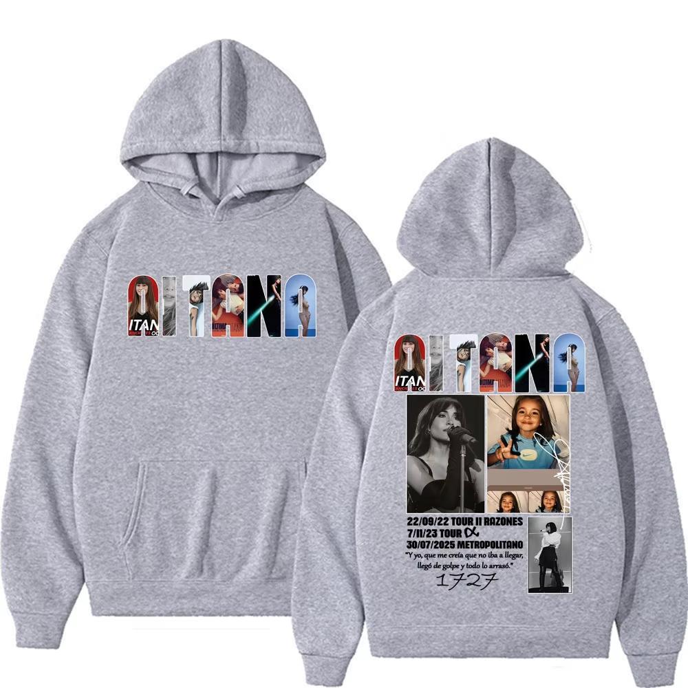 Singer Aitana Music Album Tour Hoodie Men Women Clothing Fashion Aesthetic Sweatshirt Comfort Casual Pullovers