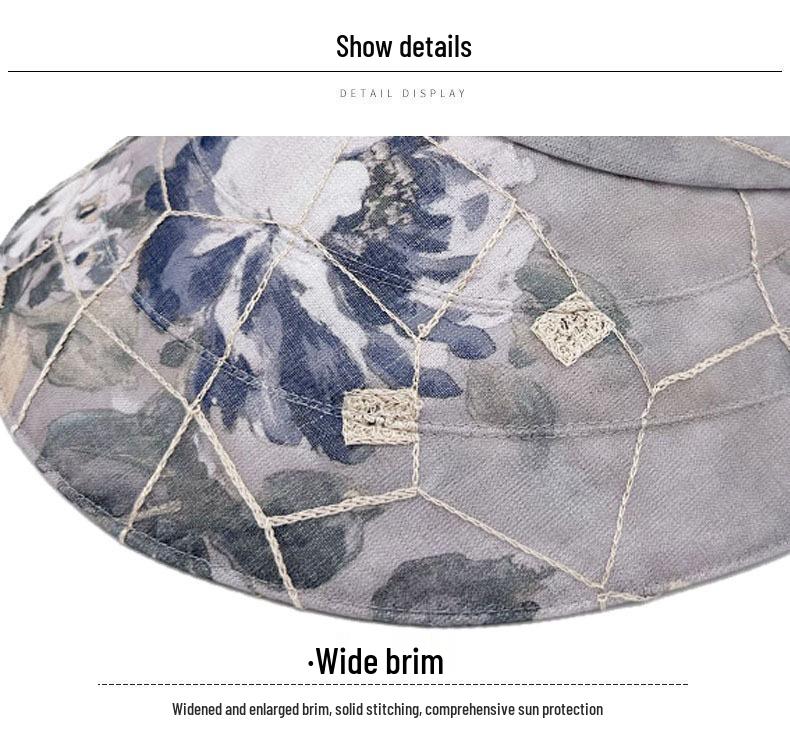 Stylish Wide-Brimmed Sun Hat for Women: Breathable Summer Protection for Mothers & Grandmothers