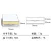 8g Square Loose Powder Box with Gold Trim, Flip Top Elastic Mesh Sifter, Refillable Empty Compact