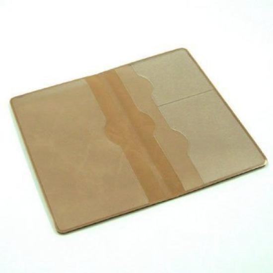 Magnetically Shielded Bankbook Case (Suede Leather) Beige