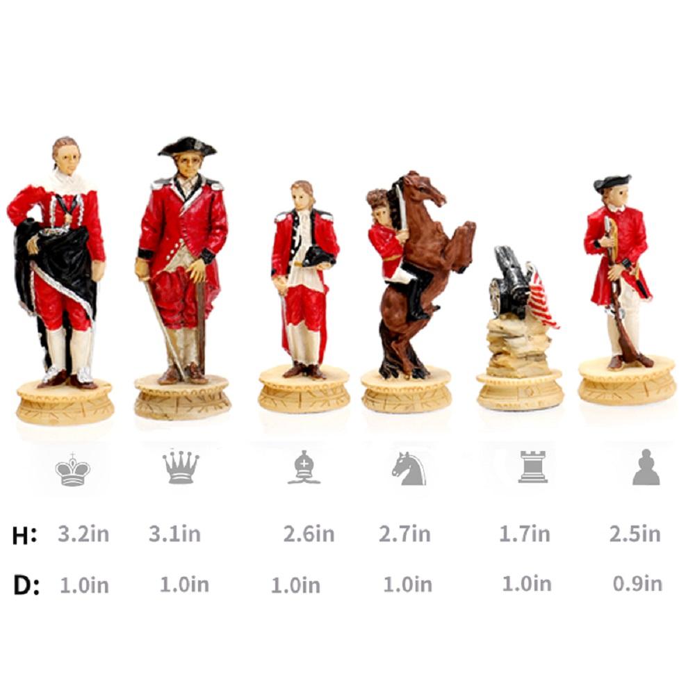 Luxury Chess With 3D Character Design, International Deluxe Chess Set For Chess Lovers And Collectors Puzzle Board Game Card Toy