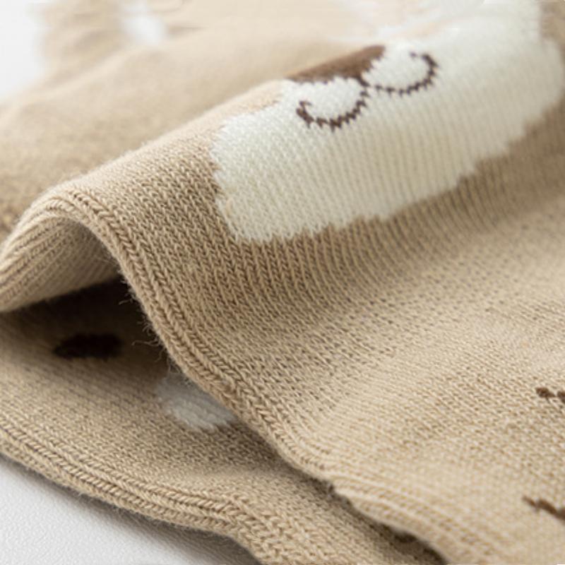 Kids Non-Slip Socks Cute Cartoon Pattern Baby Boys Girls Floor Socks Comfortable Breathable for Toddler Children Spring